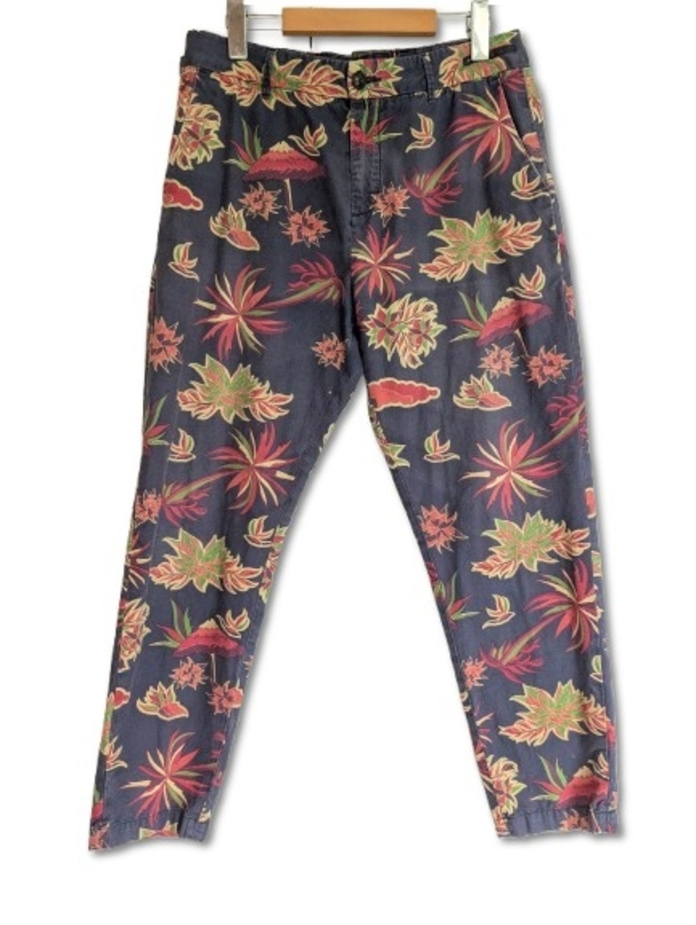 Scotch & Soda Tropical Floral Print Chino Pants 30x32 Resort Boho trousers